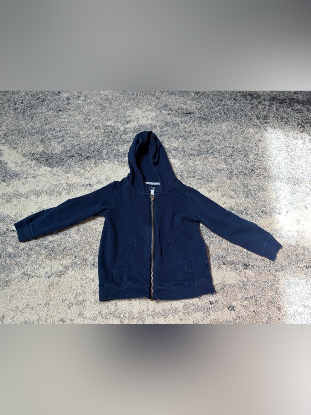 Kids Navy Zip Hoodie - carters